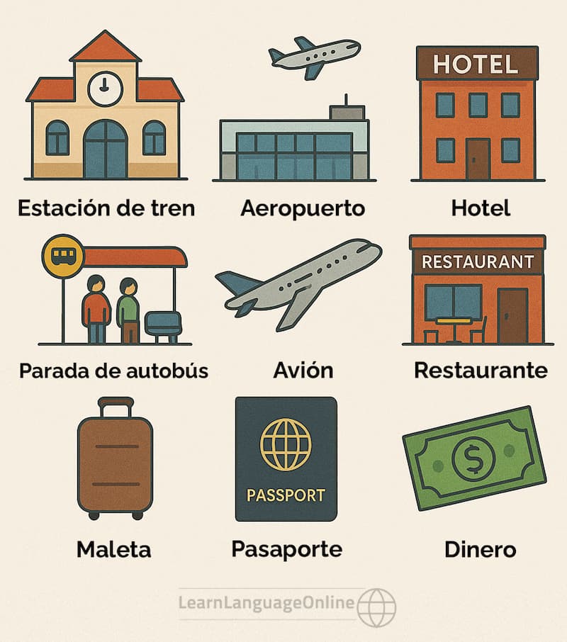 Common Spanish travel vocabulary